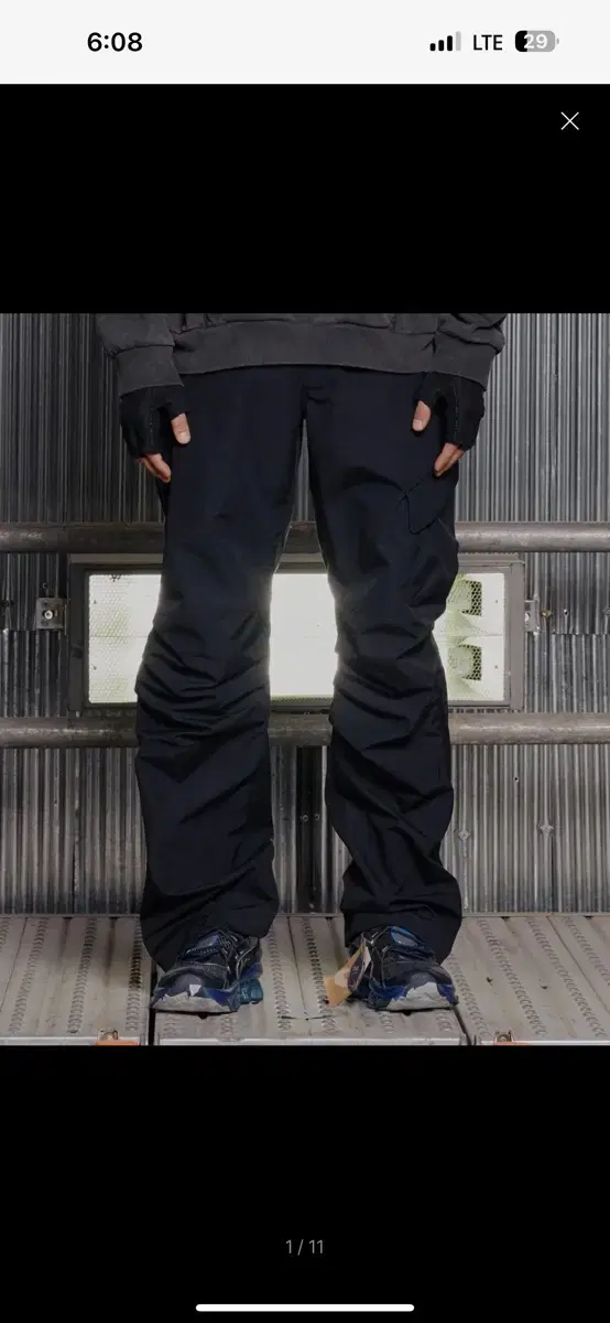 그레일즈PINTUCK NYLON PANTS [BLACK]